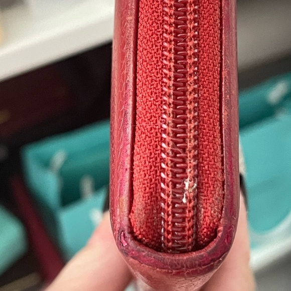 CHANEL Beautiful Caviar Large CC Timeless Zip Around Wallet in Red⭐️W/COA & CARD - Picture 17 of 17